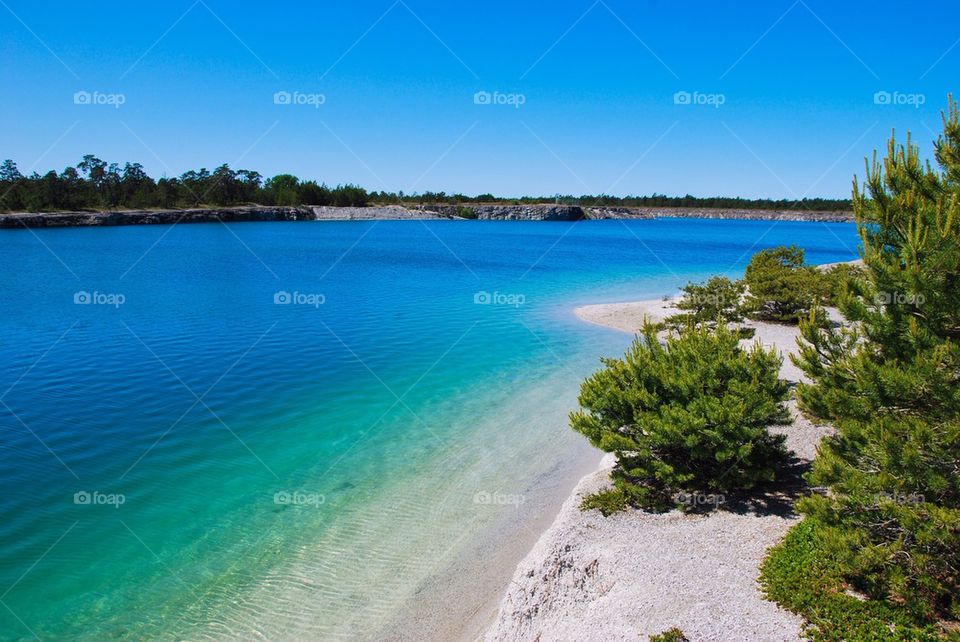 View of sea at Gotland