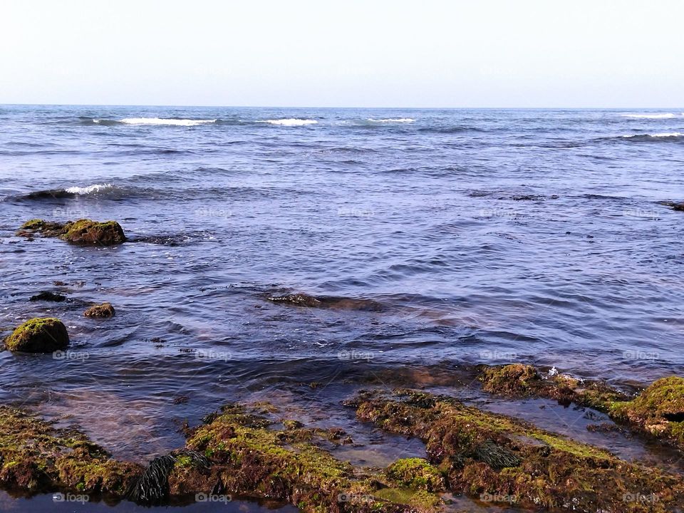 Beach and rock