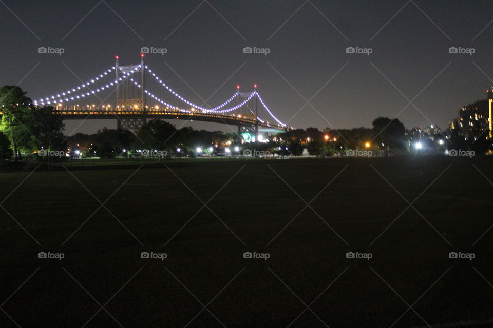 Late night stroll on a soccer field at Randall's island 