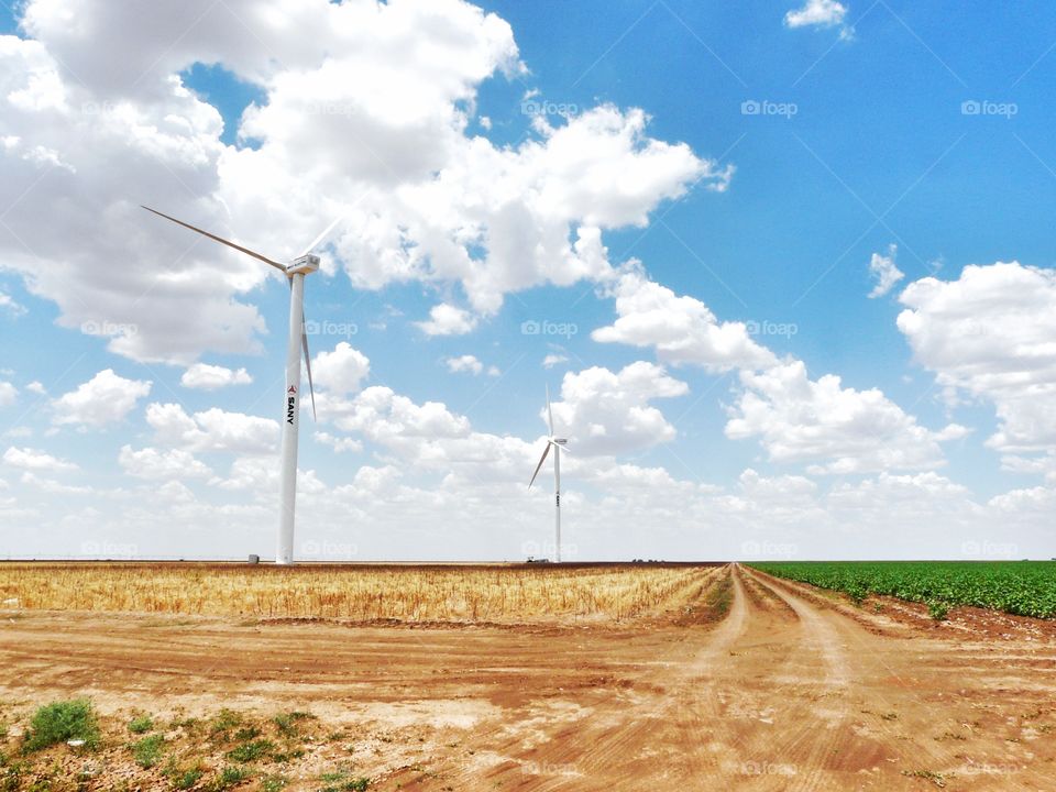 Wind power in south Texas. 