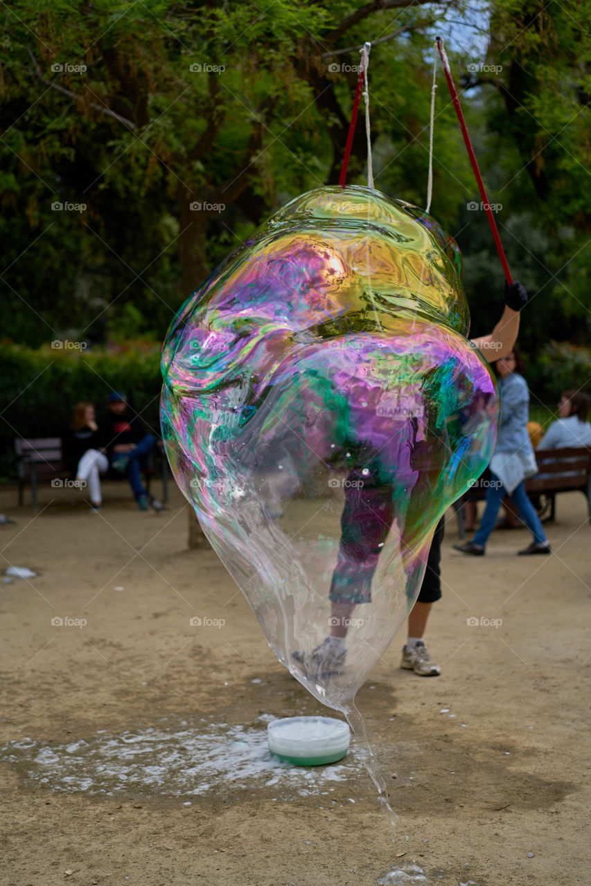 Behind the Giant Bubble