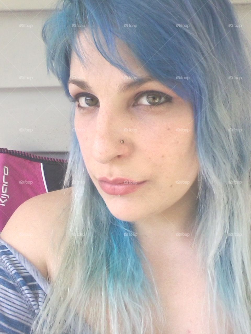 Icy Stare. One of my many new hair color selfies. What can I say, I'm obsessed with dye.