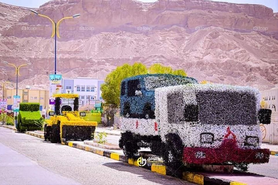 Glory be to God, the magnificent and picturesque view and the natural green trees are a view that is nothing more wonderful than it