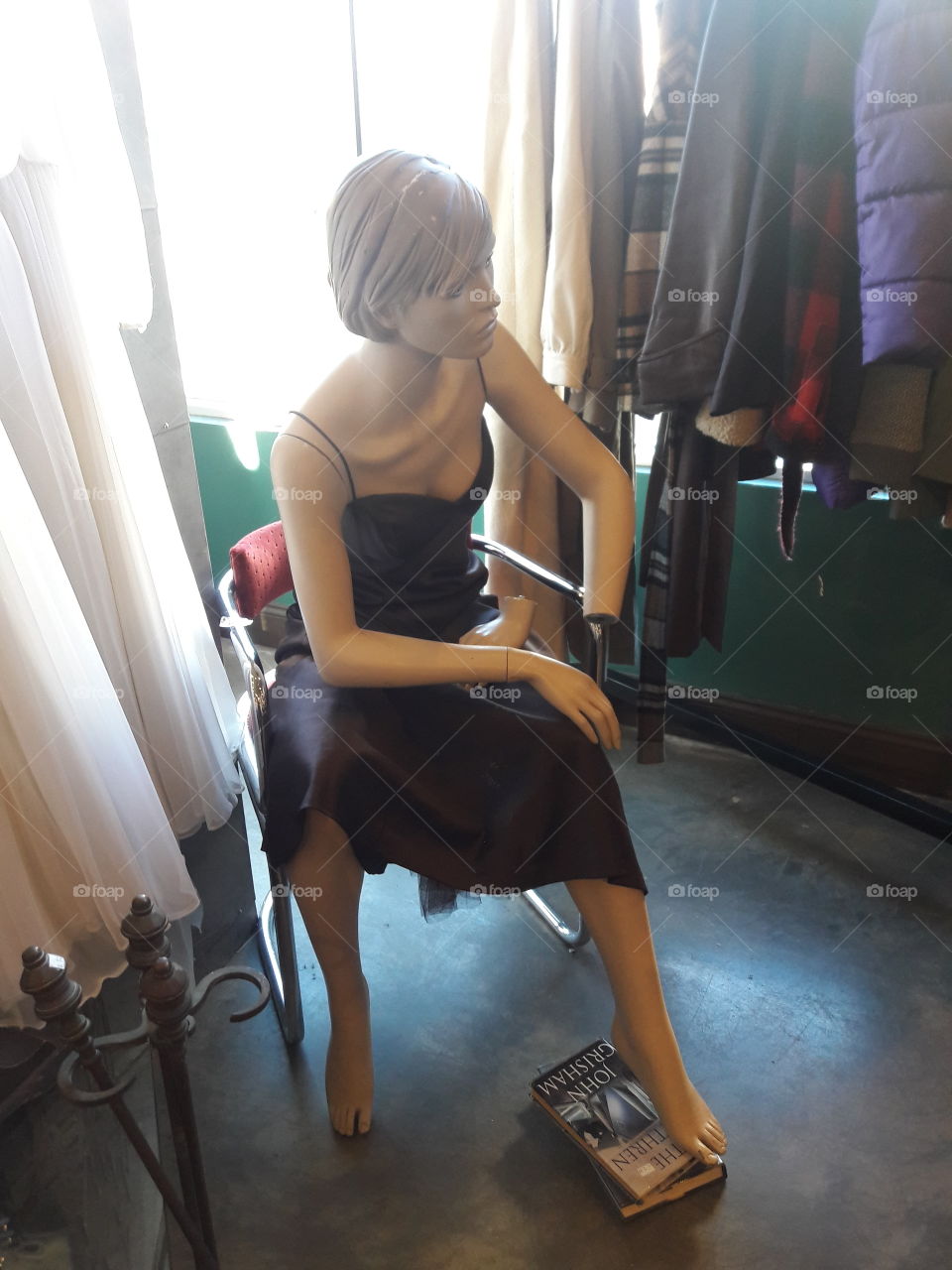 mannequin  at the thrift shop.