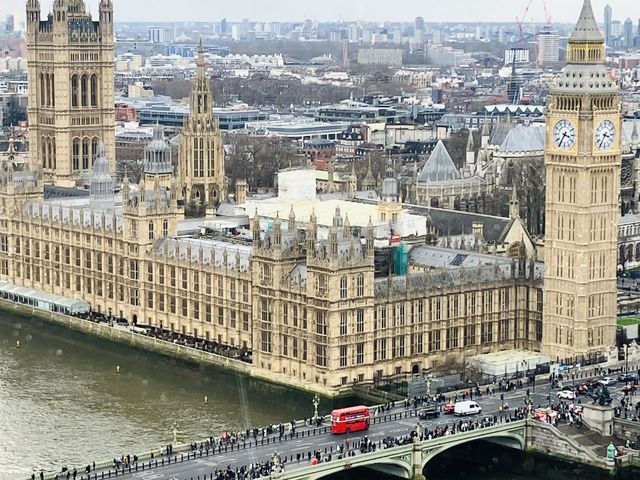 Favourite photo of the week! A great shot of London taken from the London eye. Such an iconic view. London in all its glory!