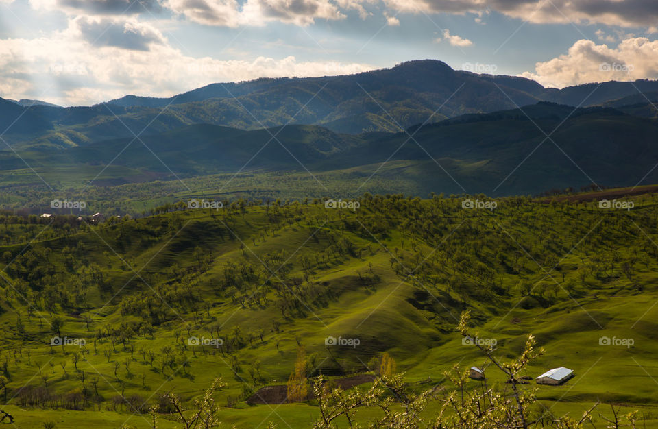 View of mountains