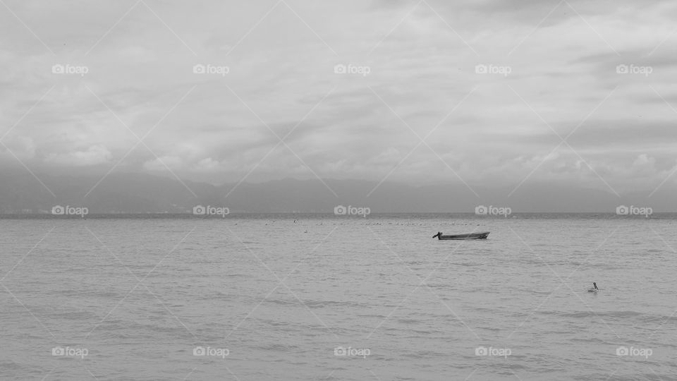 Isolated small boat