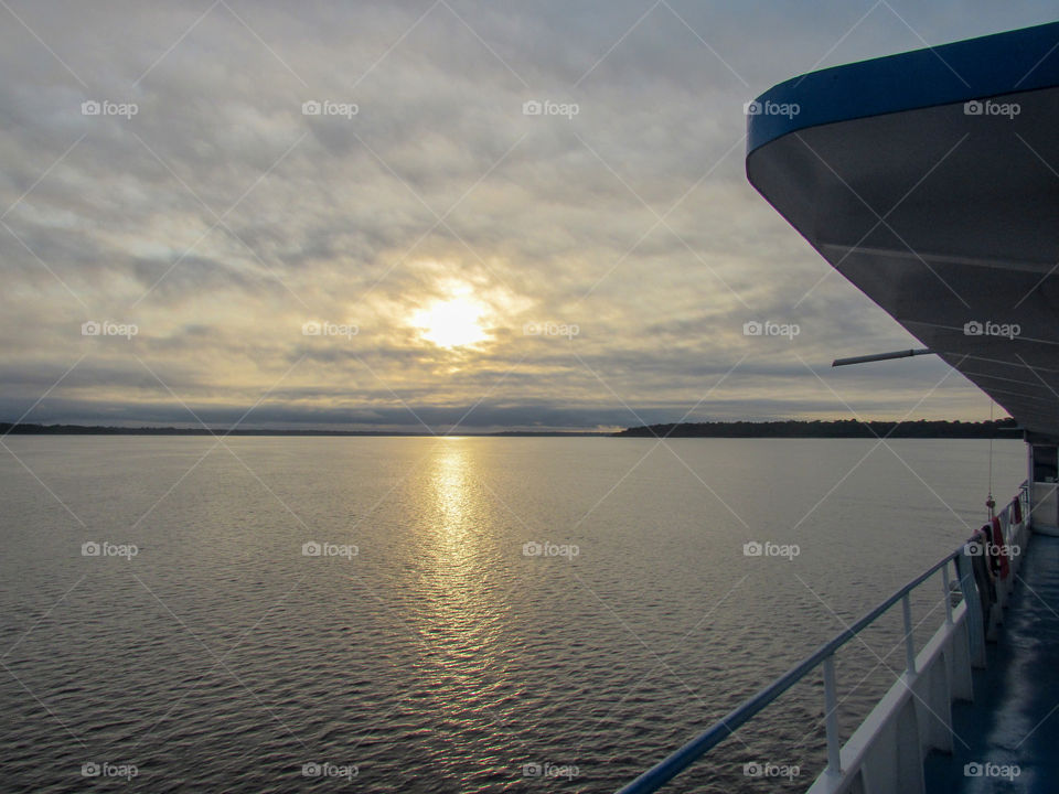 Sunset on the Dark River