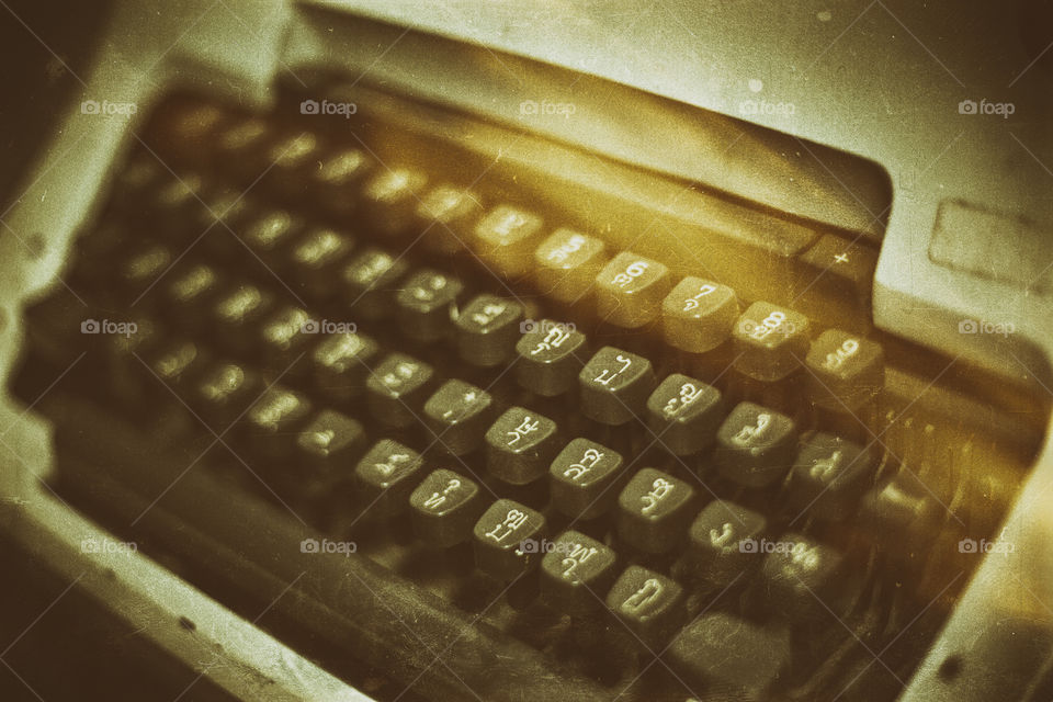 Old typewriter