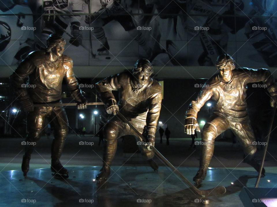 French Connection Statue in front of First Niagara Center