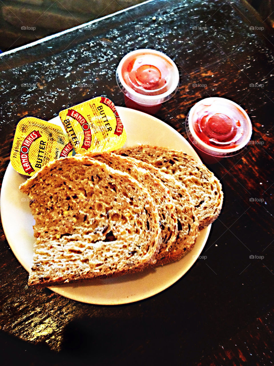 bread plate butter jam by edsward