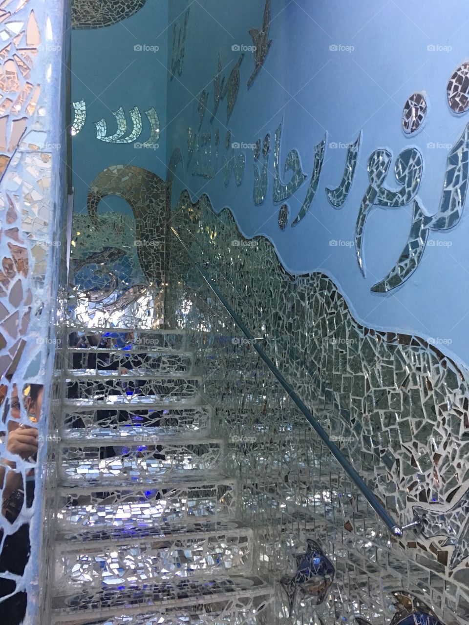 Mirrored stairs