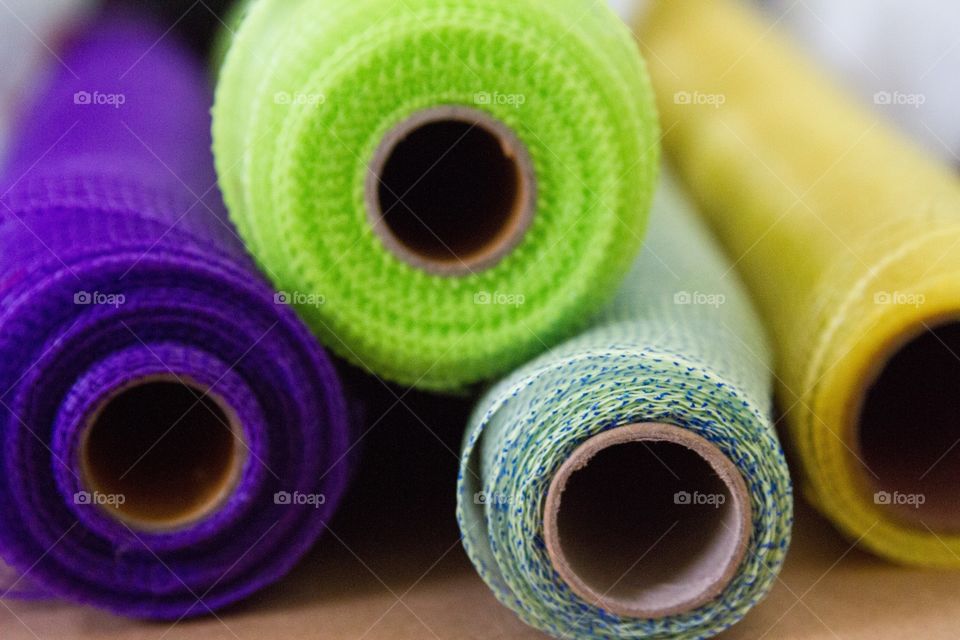 Mesh fabric rolls