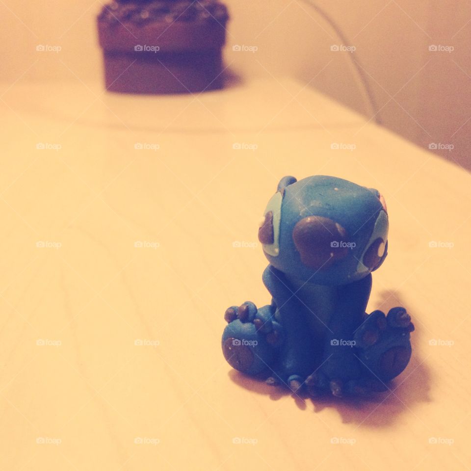 Clay toy on table