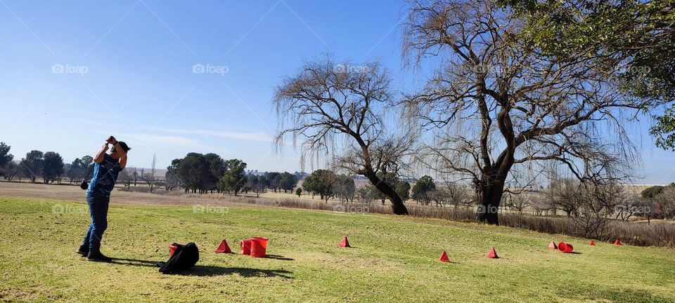 A day at the Golf Driving Range