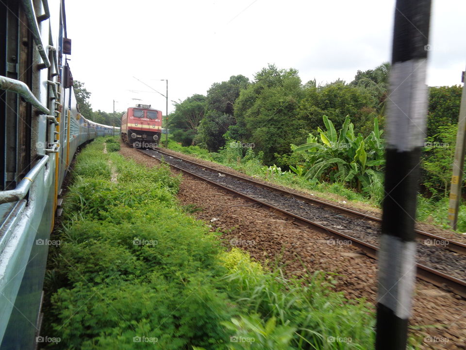 Railway with Beautiful Scenery