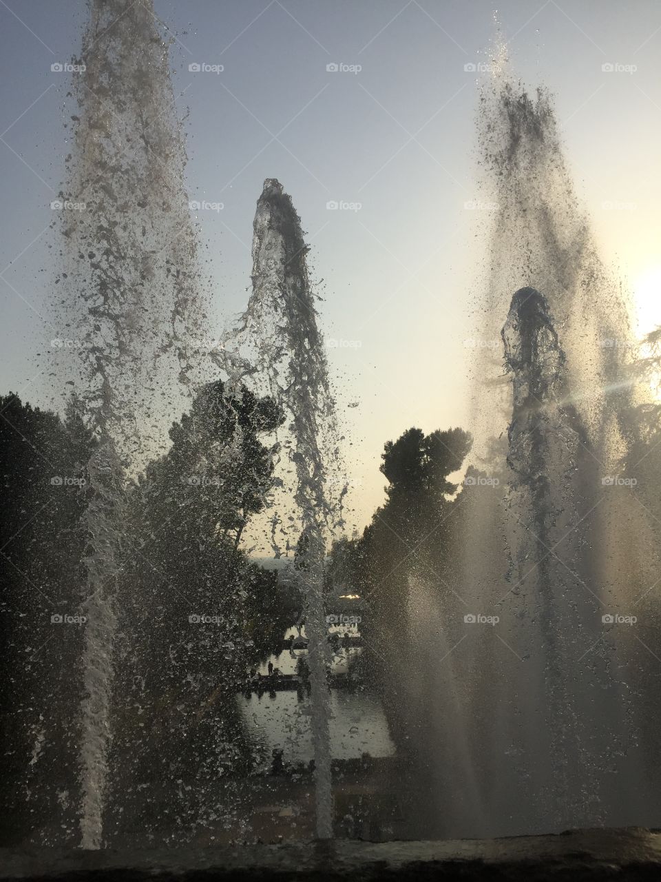 Incredible fountains in Tivoli, Italy