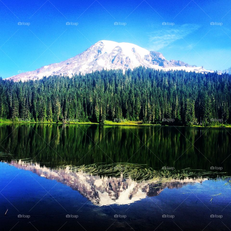 Mountain reflections