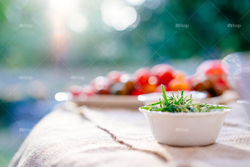 Rosemary in bowl