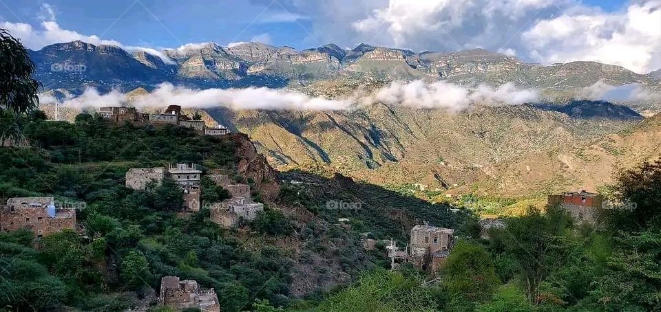 A very beautiful picture, and there is no better picture than it. There is no better picture of green herbs and colorful, red and white roses than it. Glory be to God, the natural and picturesque view, and there is no more