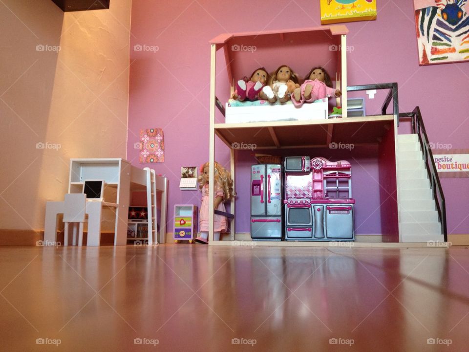 American girl doll house