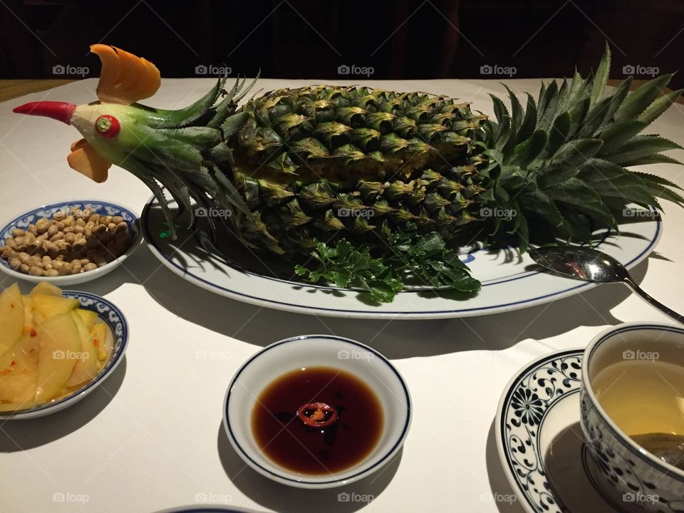 Pineapple Fired Rice in Vietnam Style 