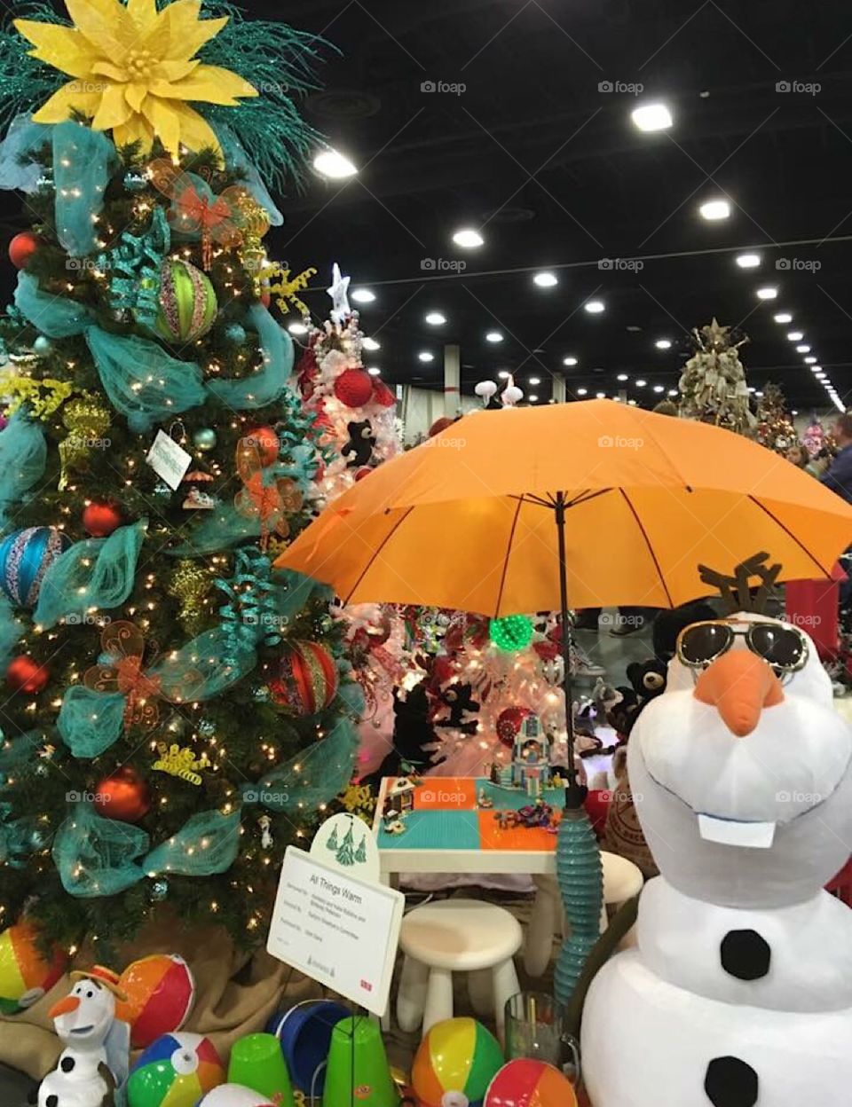An Olaf Christmas at the Festival of Trees in SLC, Utah.
