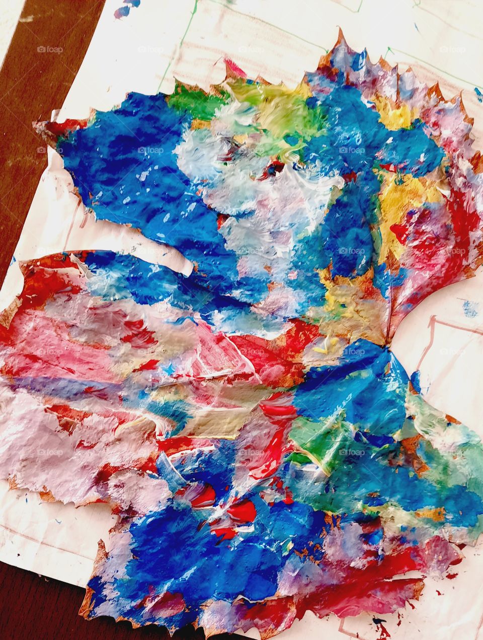 Painted leaf❤❤❤