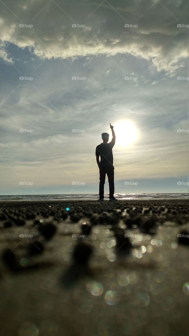 a walk on the beach