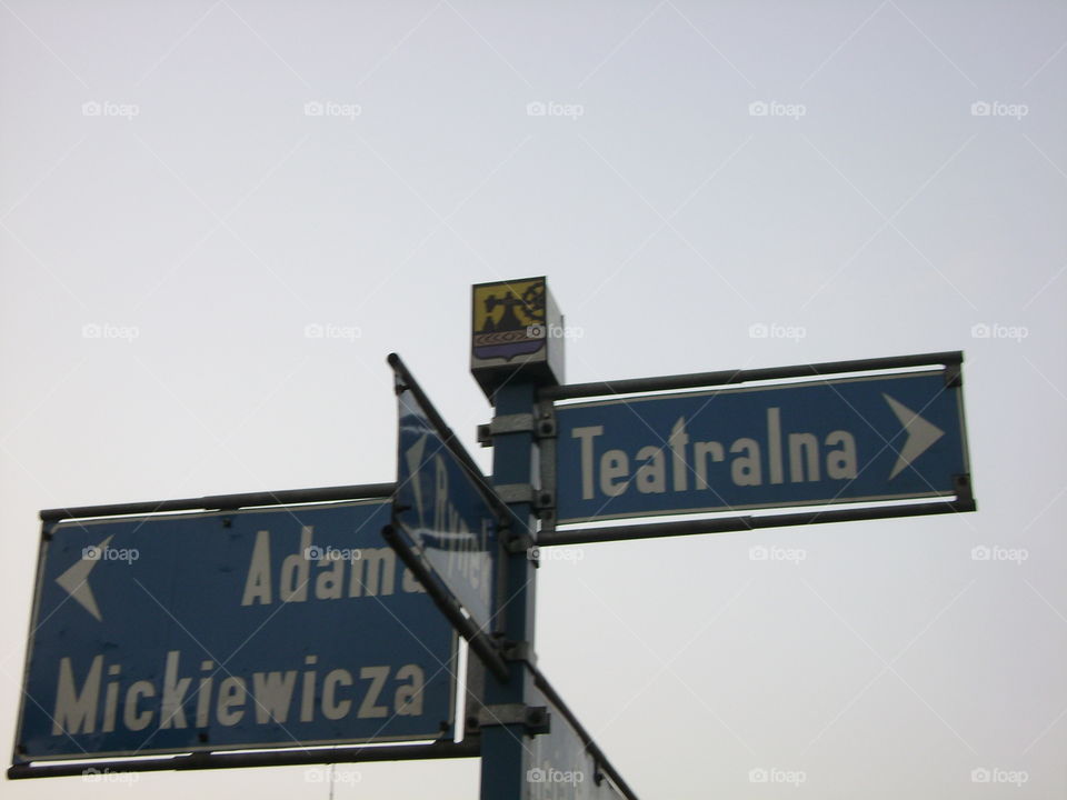 A street sign in Poland. 
