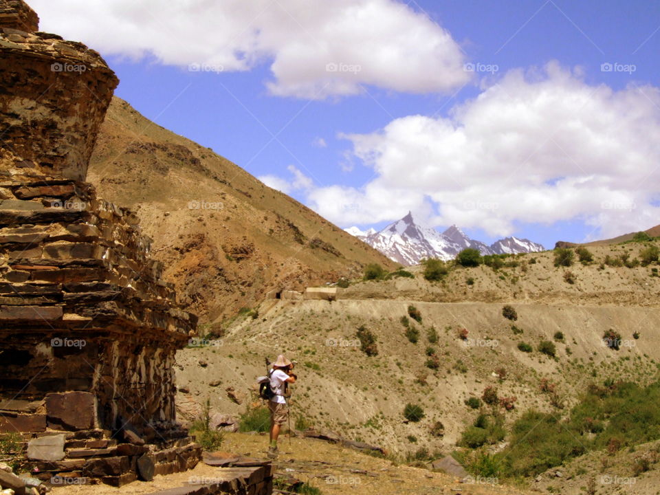 Buddhist stupa in Ladakh