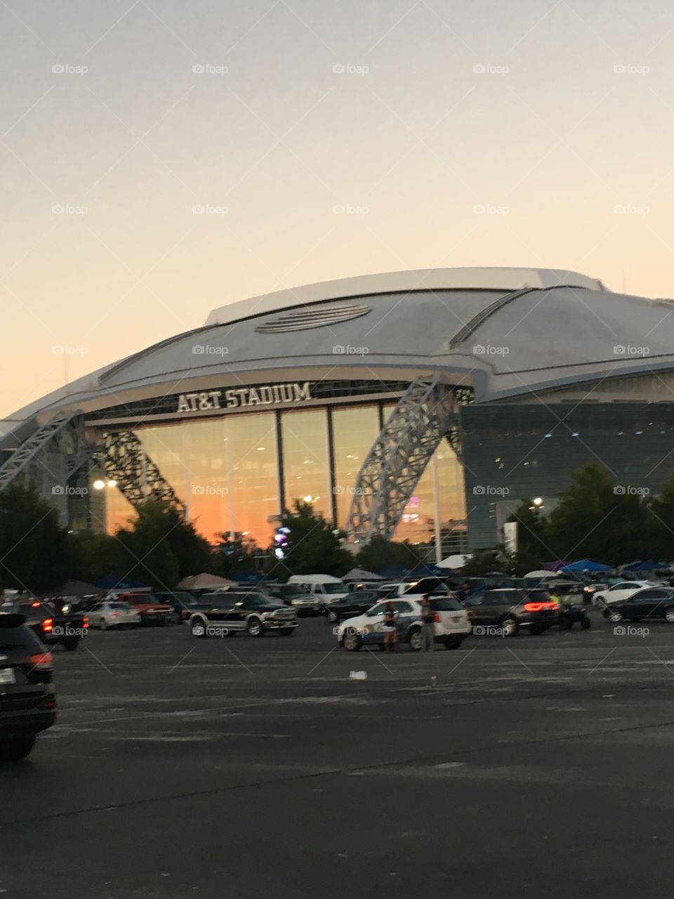 Sunset at AT&T Stadium 