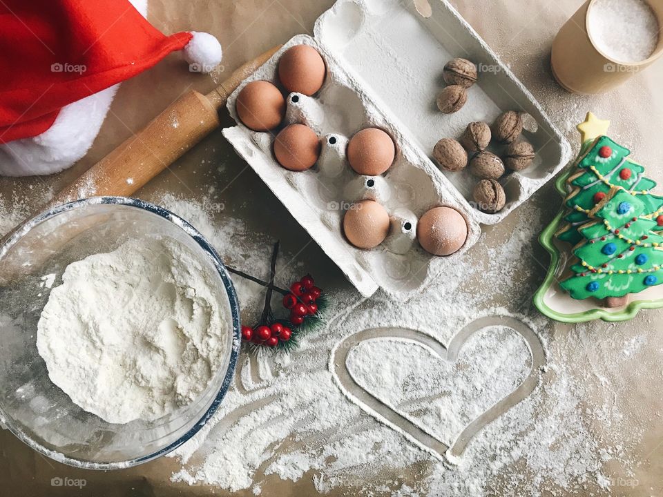 Prepping snacks for Santa 