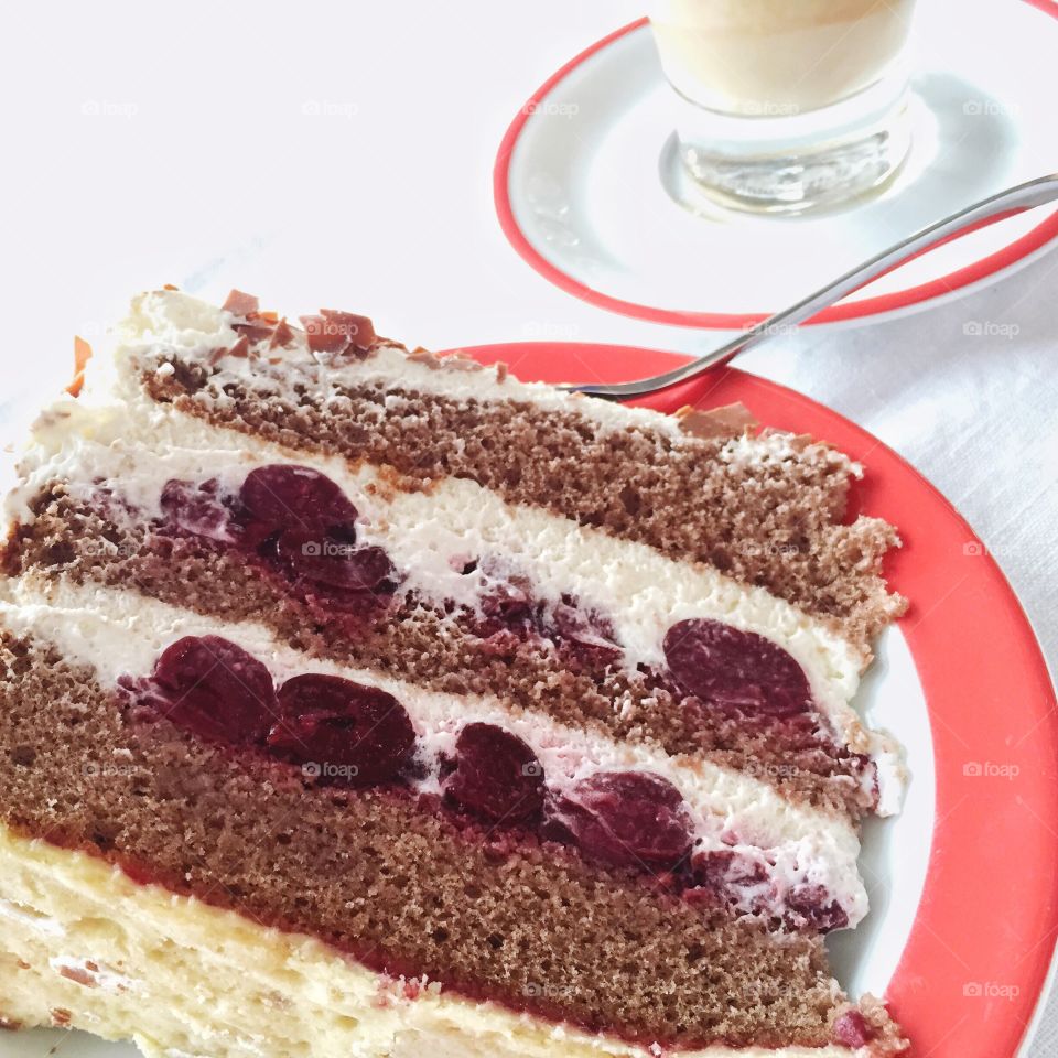 Sunday afternoon bests... Enjoying a Schwarzwälderkirschtorte - a speciality from the Black Forest Region in South Germany