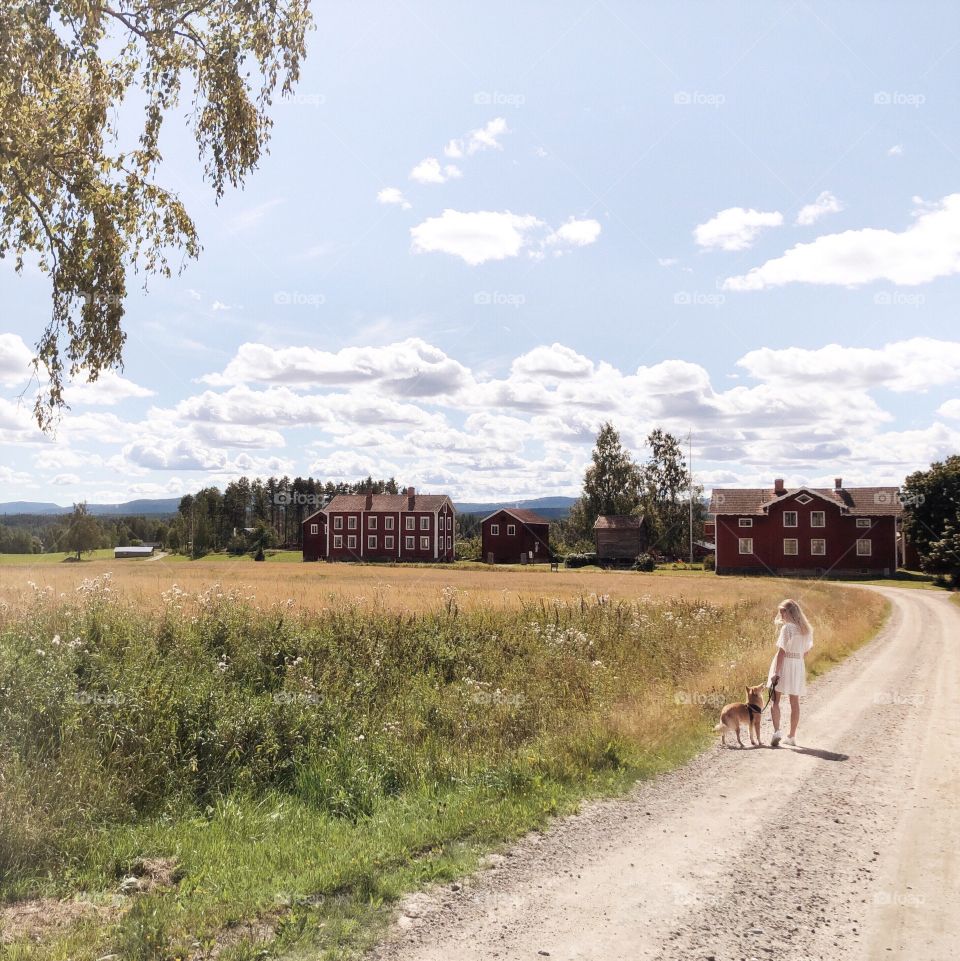 Taking a walk on the countryside, in beautiful Delsbo in Hälsingland Sweden. 🌾☀️