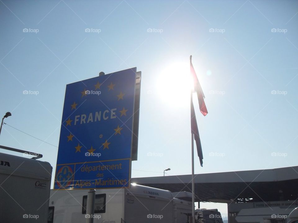 by the french-italian border