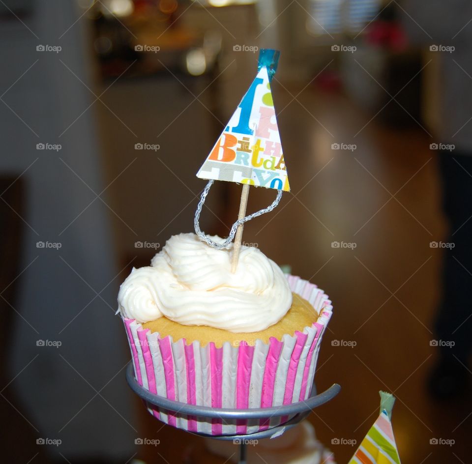 Close-up of a cupcake