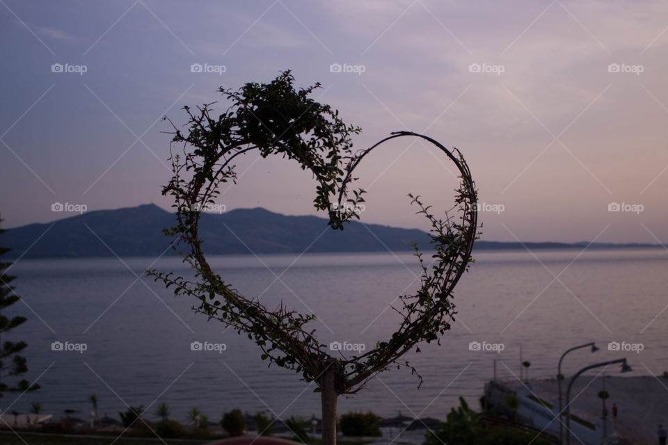 Heart and island. (Albania, Saranda)