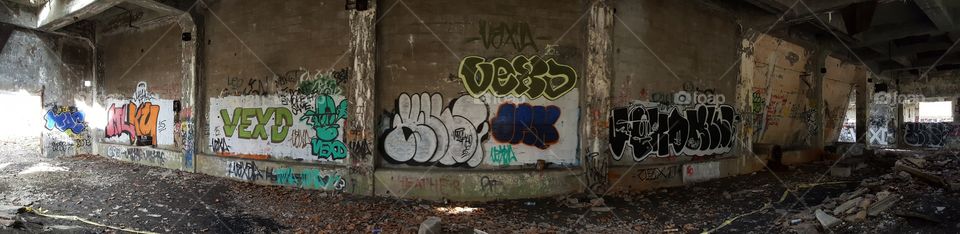 Abandoned Coal building on Yough River Trail in Banning PA