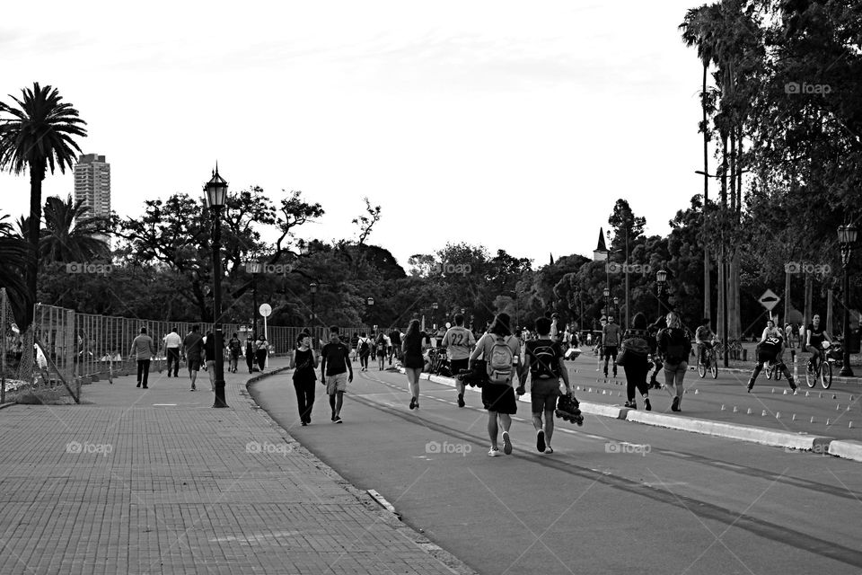 people walking