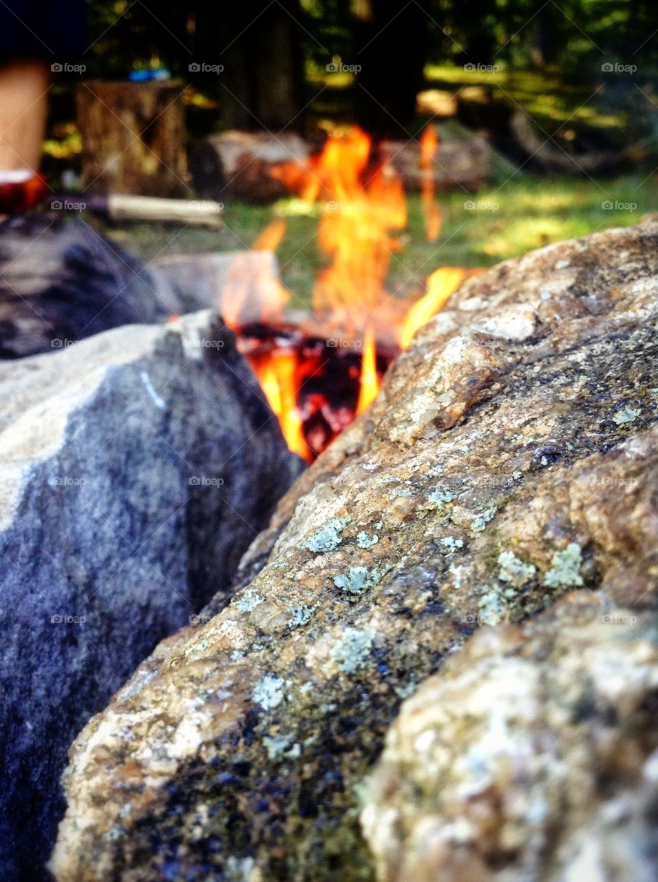 Fire pit . At the cottage celebrating summer.