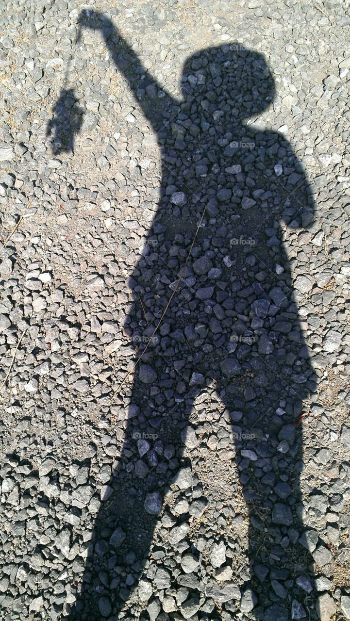 Playing with lights and my own shadow