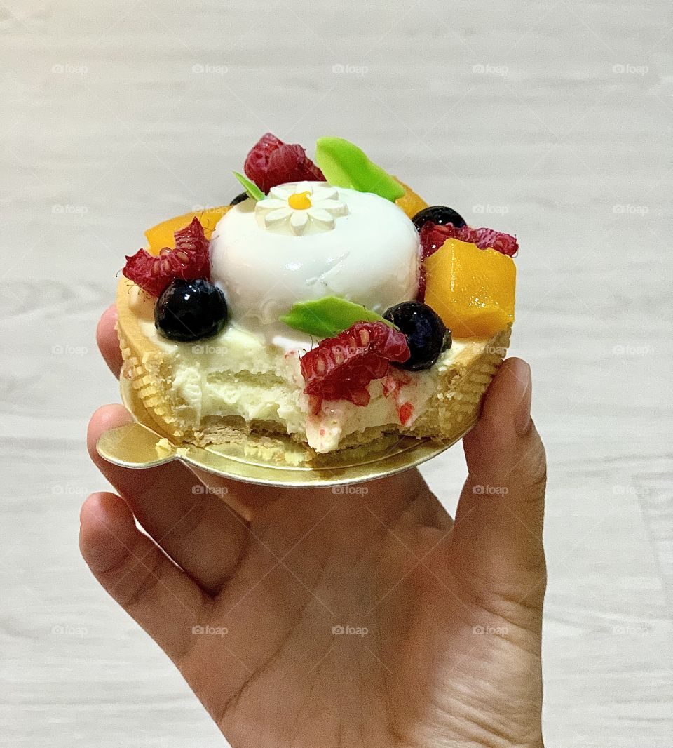 Assorted fruit tart for a beautiful afternoon treat 