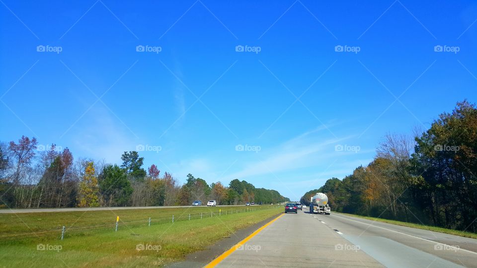 RIDING DOWN THE HIGHWAY