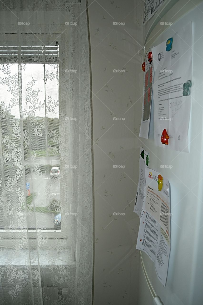 View through window.