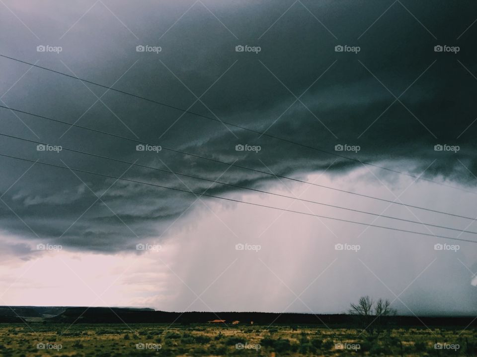 View of stormy clouds