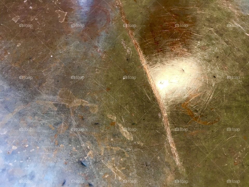 Imperfectly perfect copper table