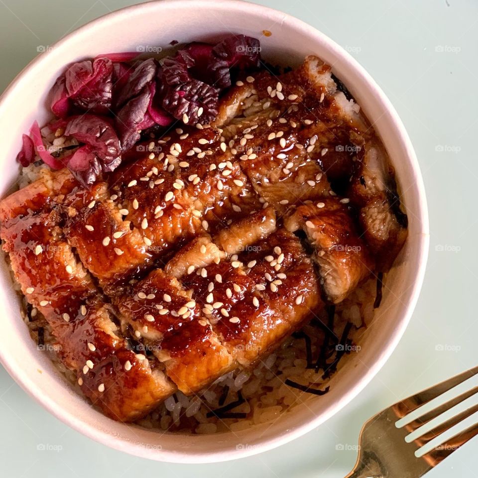 Japanese food delivery - grilled unagi don 