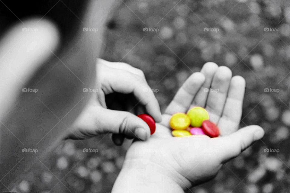 Colour Smarties Candy Pink and Choose