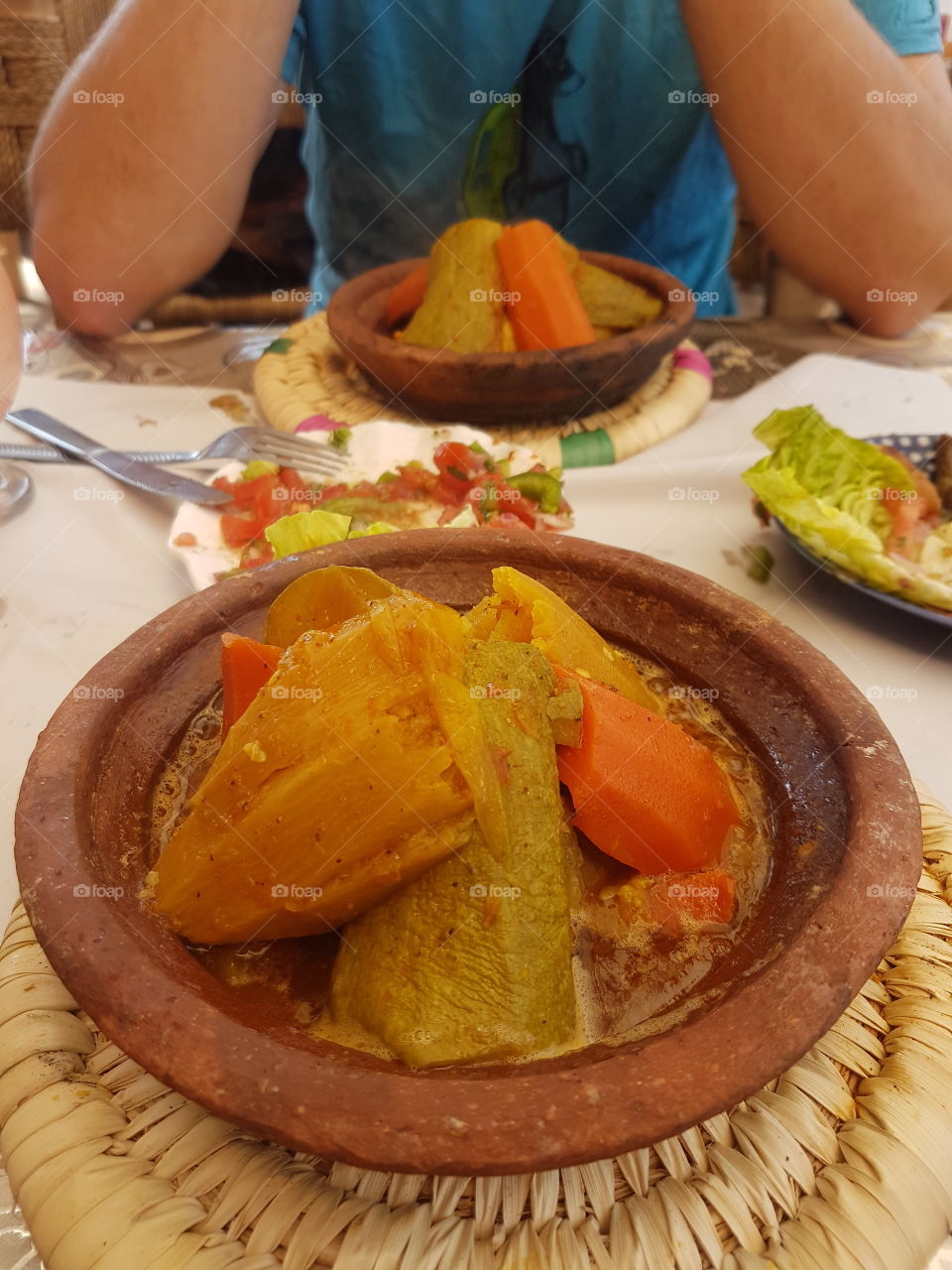 Tagin, Moroccan cuisine. the Atlantic and the Mediterranean food.